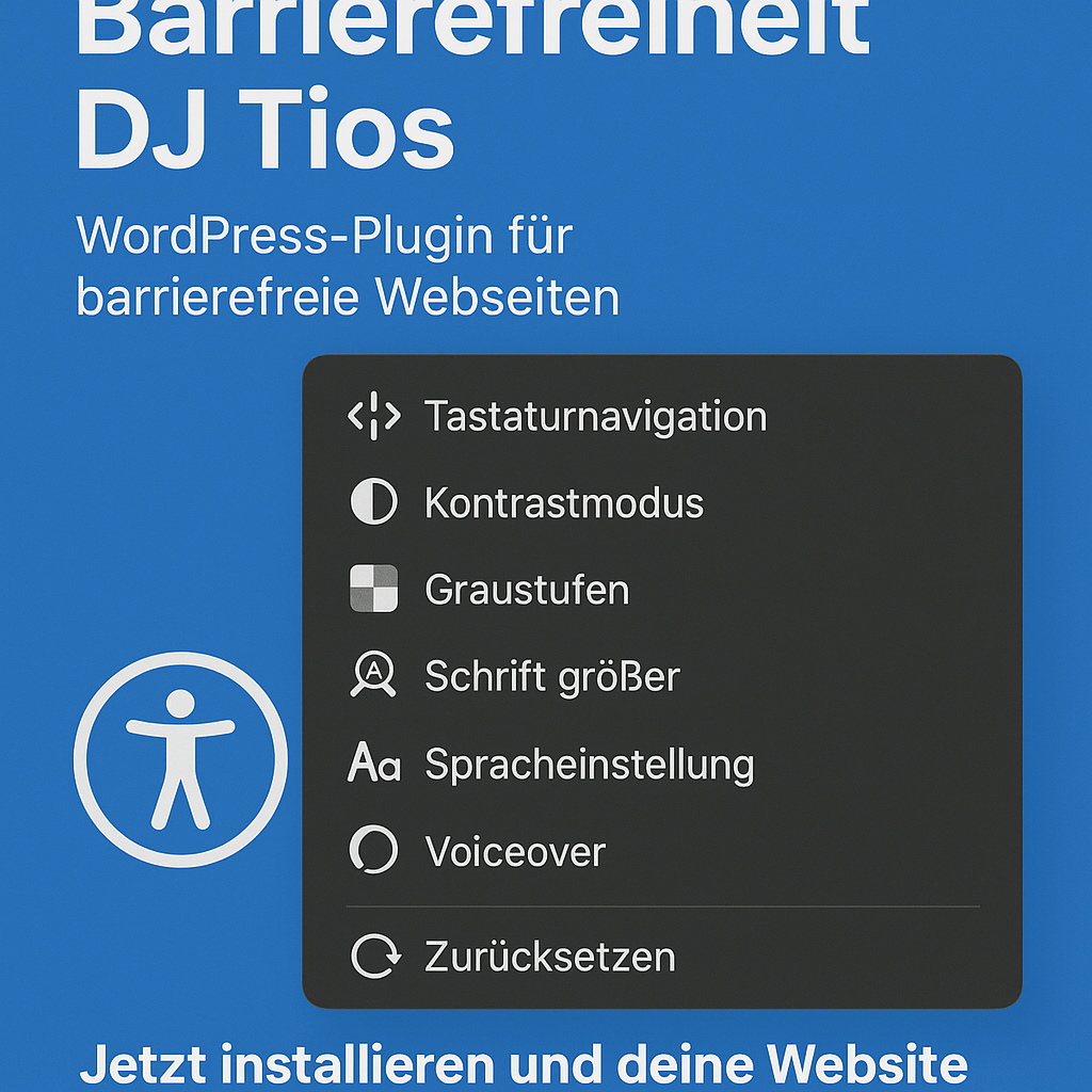 Barrierefreiheit - WordPress Plugin Foto