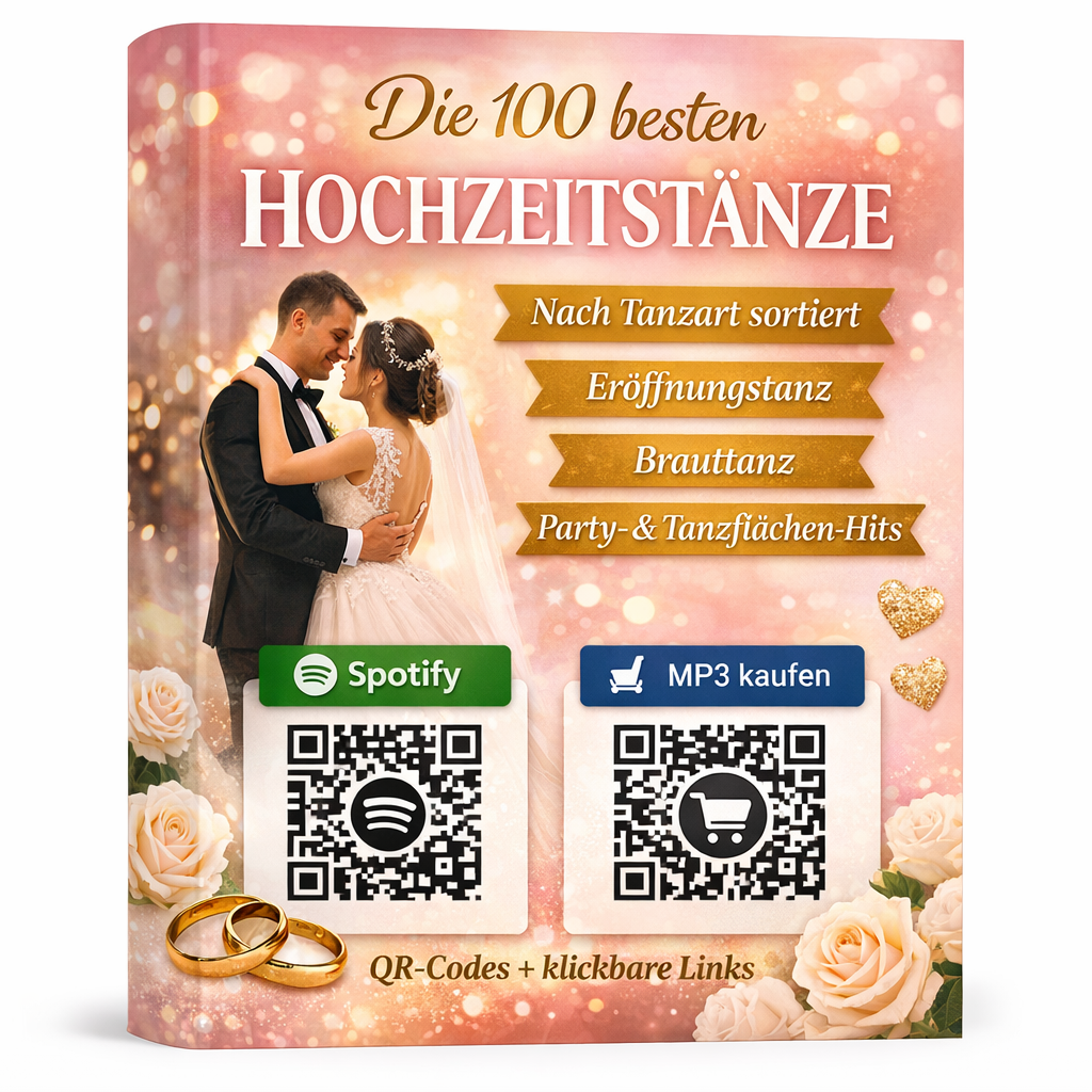 Die 100 besten Hochzeitstänze – mit Spotify & MP3-Download (PDF)